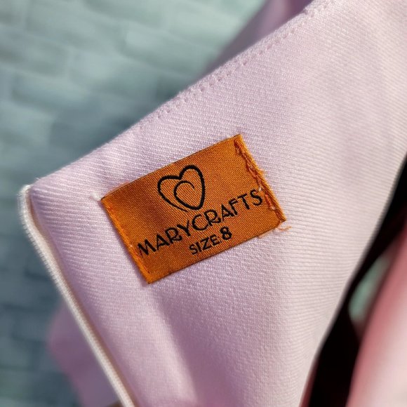 Mary Crafts Womens 8 Pink Top and Skirt Suit Set Barbiecore Retro Pinup JackieO - Picture 8 of 9